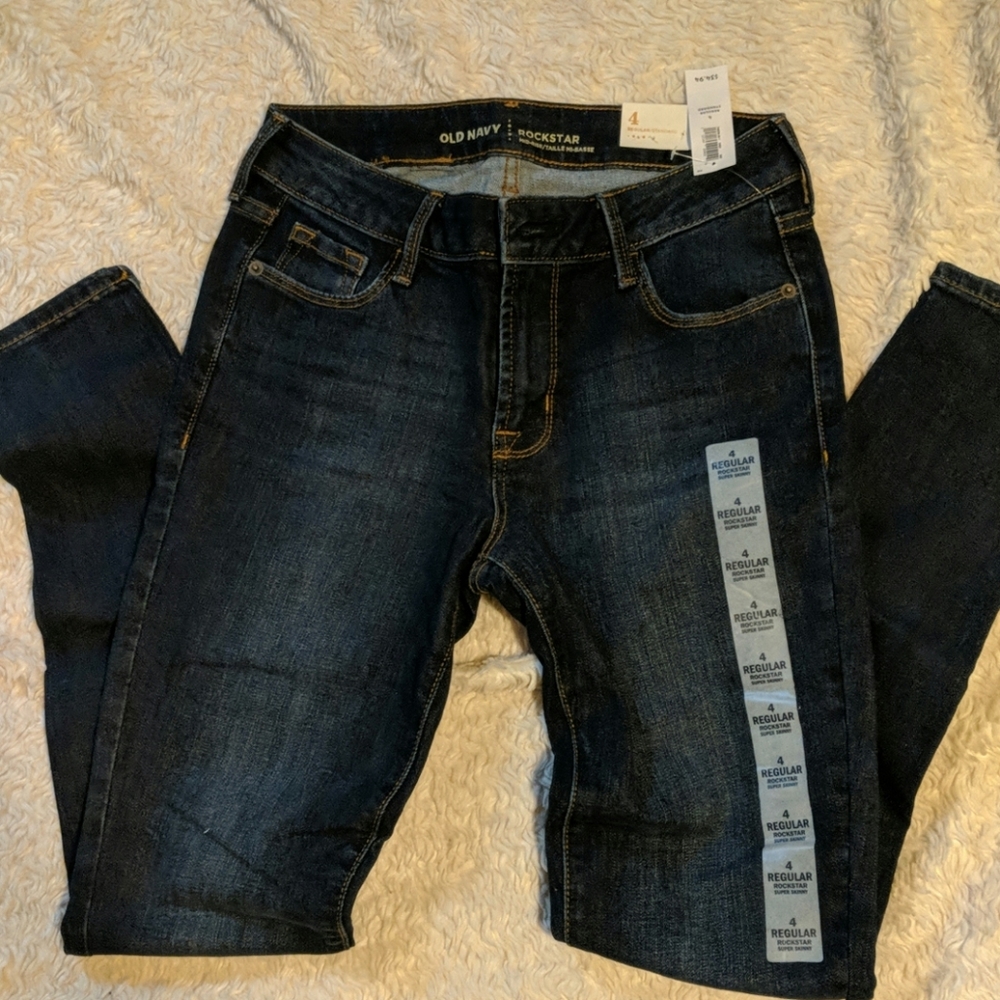 Old Navy Rockstar Super Skinny Mid-Rise Jeans
